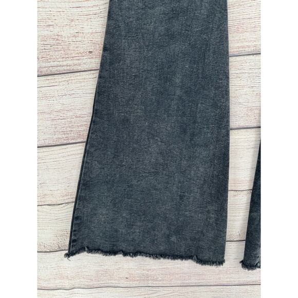 Entro Button Fly Skinny Super Flare Jeans Women's Size Small Black - Picture 13 of 14